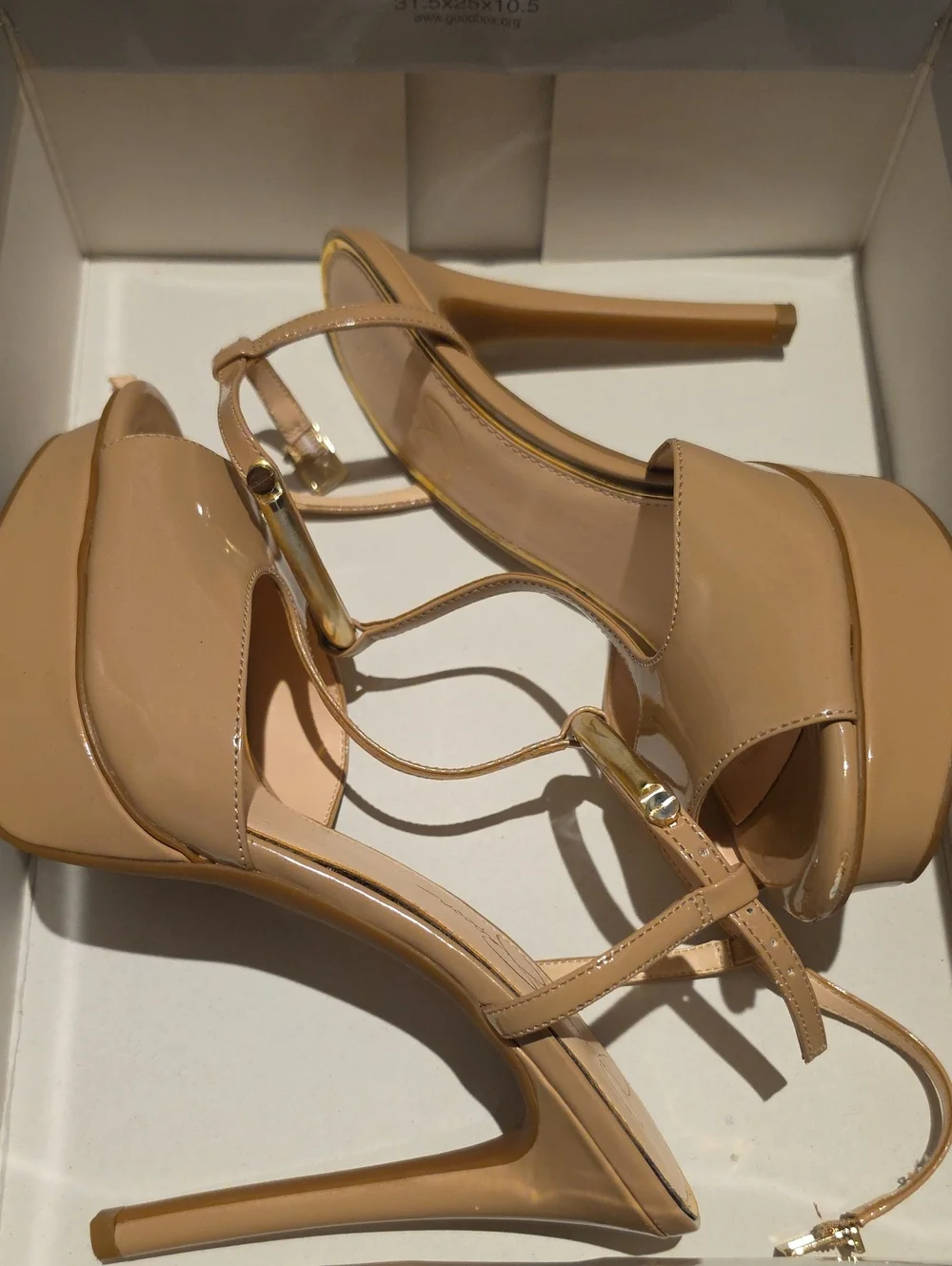 Jessica Simpson Beige Platform Stiletto Heels